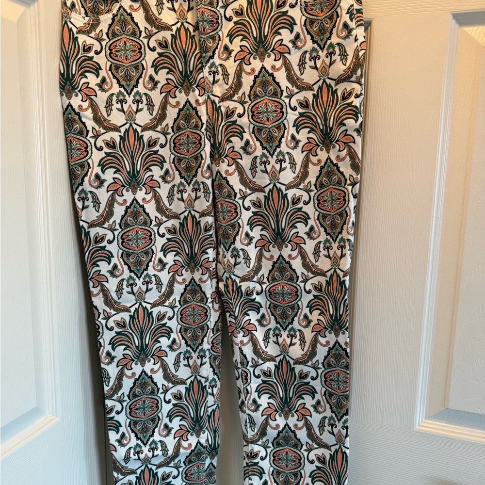 Chico's Multicolor Patterned Ankle Jeans
